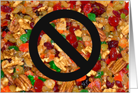 Crap-Free Holiday Greetings, Merry Christmas Fruitcake card