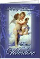 Happy Valentine’s Day to My Husband, Valentine Cherub & Fairy card
