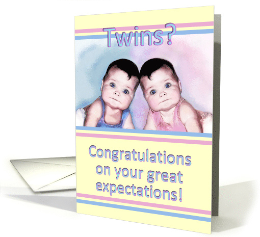 Expecting Fraternal Twins Boy and Girl Congratulations on... (876801)
