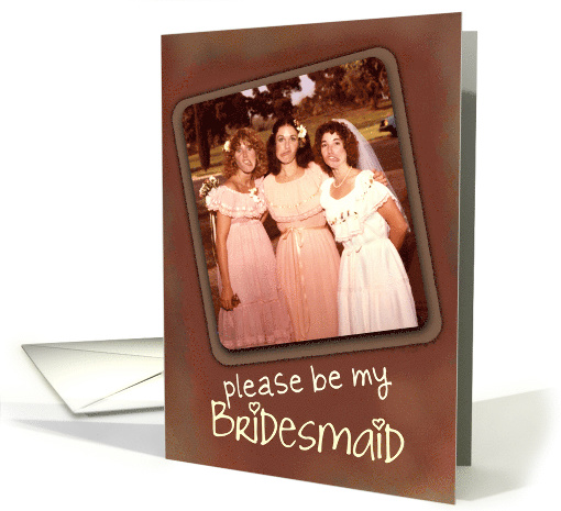 Be My Bridesmaid, Funny Faces Invitation card (892662)