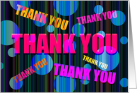 Thank You, Many Thanks Abstract Bubbles card