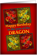 Happy Birthday in the Year of the Dragon card
