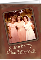 Be My Junior Bridesmaid, Funny Faces Invitation card