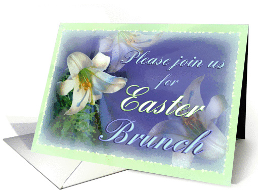 Easter Brunch Invitation, Easter Lilies card (902204)