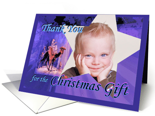 Thank You for the Christmas Gift with Wise Men Photo card (921757)