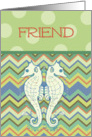 Seahorse Friends card