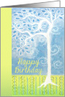 Birthday Tree with Paisley and Patterns card