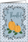 Bountiful Country Pumpkin Thanksgiving card