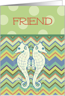 Seahorse Friends card