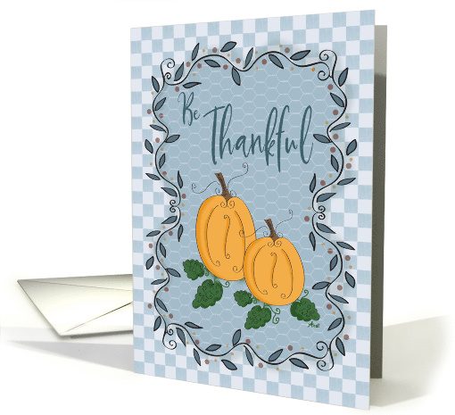 Bountiful Country Pumpkin Thanksgiving card (1543988)