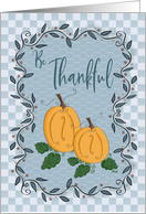 Bountiful Country Pumpkin Thanksgiving card