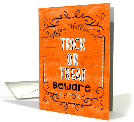 Happy Halloween Trick or Treat Spooky Ghosts card (1647778)
