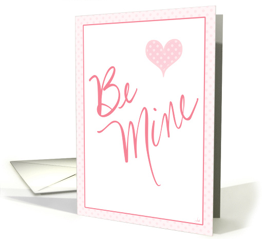 Handwritten ValentineText Art Along with a Simple Heart card (1898182)
