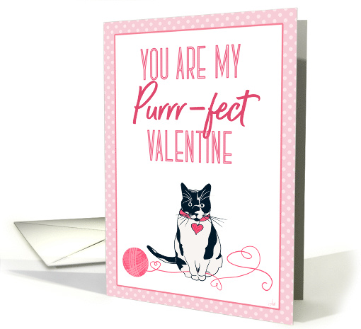 The PURRR-fect card for your Valentine who also loves cats card