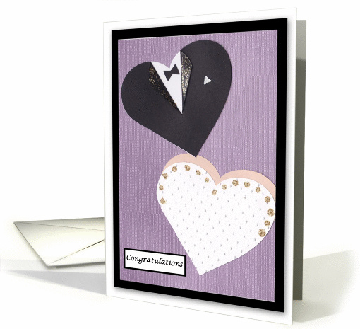 Congratulation wedding card - Bride and groom card (796920)