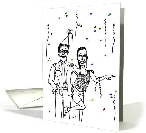 Birthday from Both of Us - Party Couple card (760000)