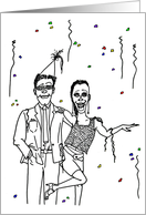 Birthday from Both of Us - Party Couple card