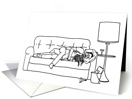Anniversary Couch Couple card (764583)