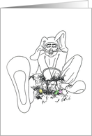 More Chocolate Easter Bunny Man card