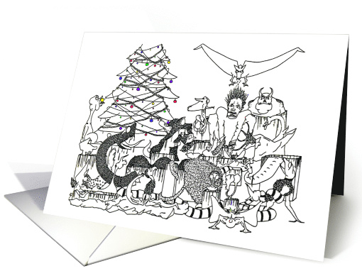 Creature Christmas card (767673)