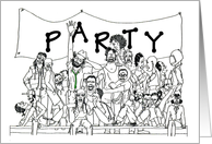 Hanging Party Banner Crew card
