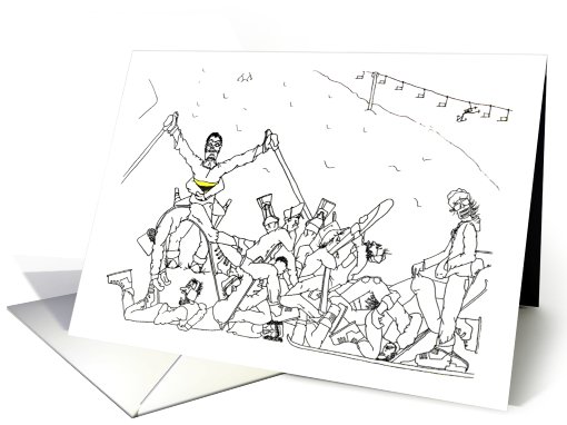 Ski Pile-up Gang card (772097)