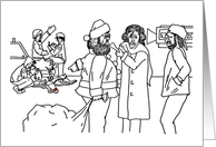 Belated Christmas News Crew card