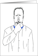 Belated Birthday Man card