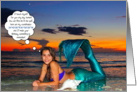 Happy Birthday from Mermaid card