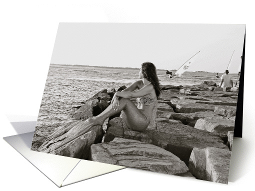 Mermaid on the Jetty card (1173026)