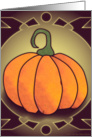 Thanksgiving Pumpkin with Decorative Circle card