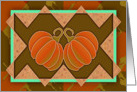 Thanksgiving Pumpkin Duo card
