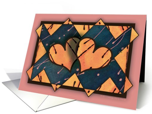 Heart to Heart on Blue card (762319)