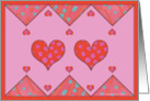 Hearts Galore on Pink card