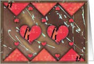 Hearts Galore on Brown card