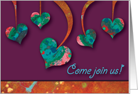 Heart Harvest-Come Join Us! card