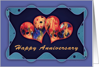 Heart to Heart-Happy Anniversary for Spouse card