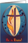 He is Risen on Blue card