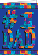#1 Dad, Father’s Day card
