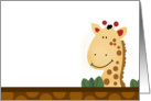 Jungle Giraffe Baby Shower Invitation card