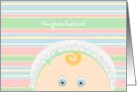 Congratulations New Parents! - Baby Faced Congrats Card