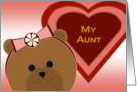 My Aunt - Best Bear Hugs! - Valentine card