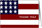 Thank You for Your Service - Stitches in Our Flag of Freedom card