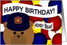 Honey Bear/Husband -Happy Birthday-Favorite Emergency Medical Technician card