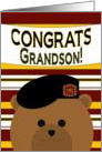 Grandson - Congrats! 2nd Lieutenant Army Commissioning card