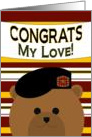 My Love! - Congrats! Army 2nd Lieutenant Officer Commissioning card