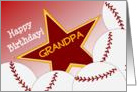 Wish Your Grandpa & #1 Softball Fan a Happy Birthday/Thank You card