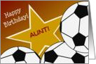 Wish Your Aunt & #1 Soccer Fan a Happy Birthday/Thank You card