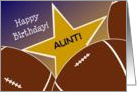 Wish Your Aunt & #1 Football Fan a Happy Birthday/Thank You card