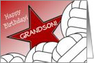 Wish Happy Birthday to Your Volleyball Player Grandson! card